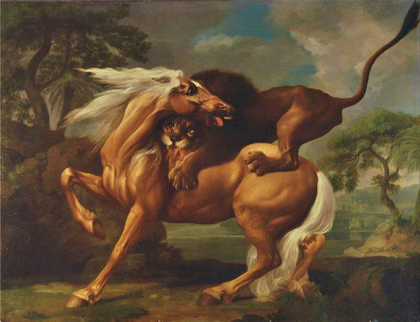 Lion Attacking A Horse by George Stubbs