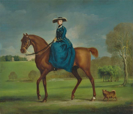The Countess Of Coningsby In The Costume Of The Charlton Hunt by George Stubbs