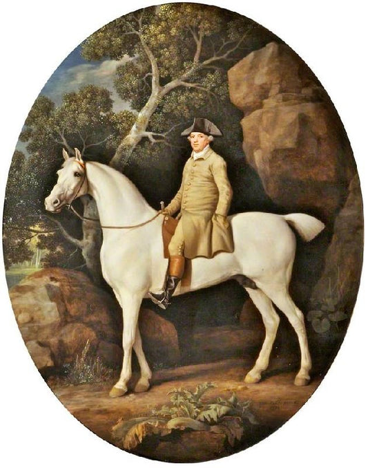 Self Portrait On A White Hunter by George Stubbs