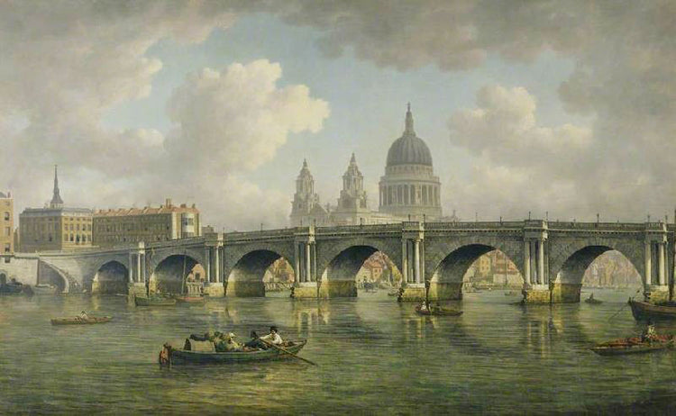 Blackfriars Bridge And St Paul’S, London by William Marlow