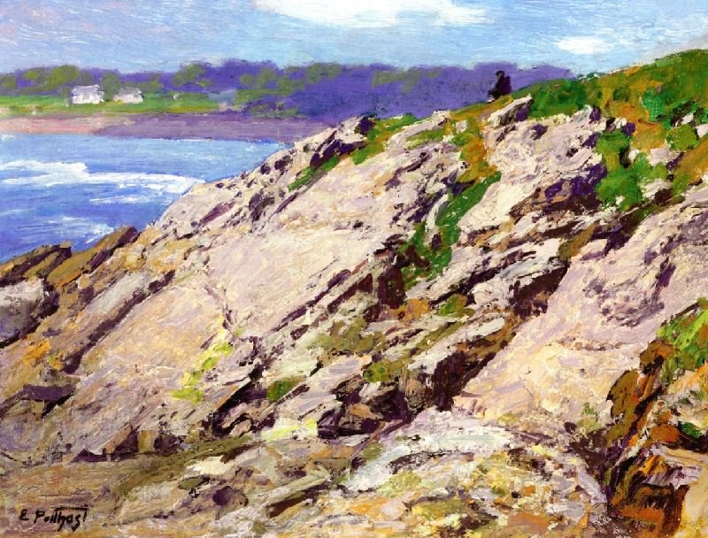 LOOKING OUT TO SEA, THE COAST OF MAINE