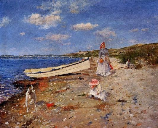 A Sunny Day At Shinnecock Bay by William Merritt Chase
