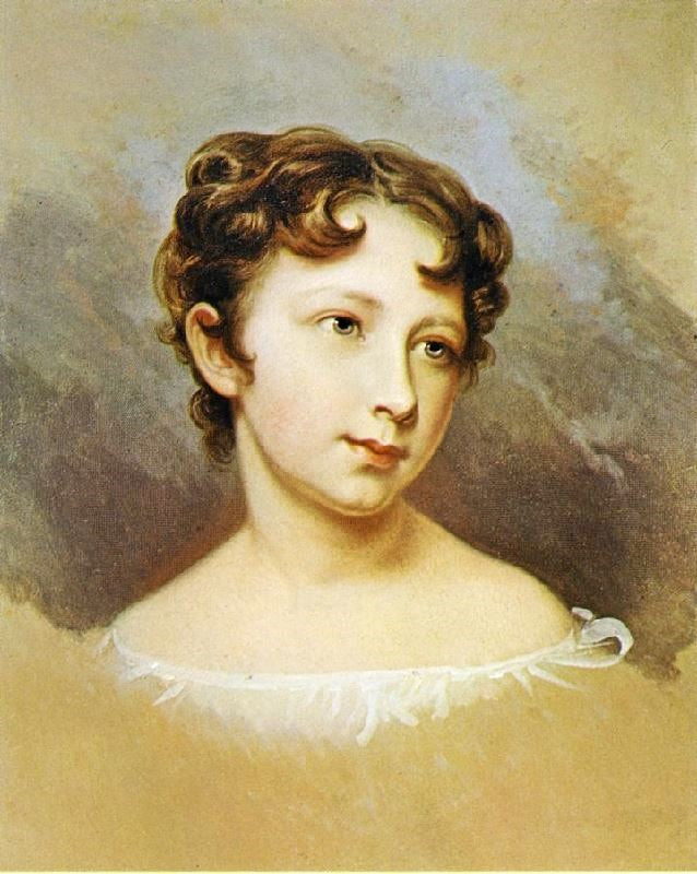 Portrait Of Mary Jane Peale by Rembrandt Peale