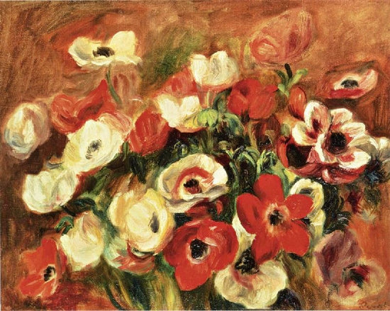 Spray Of Anemones by Pierre Auguste Renoir
