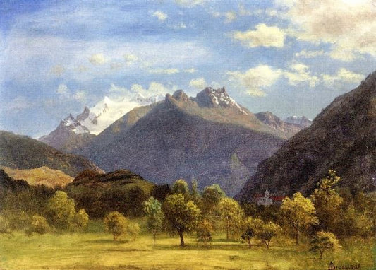 The Alps From Visp by Albert Bierstadt