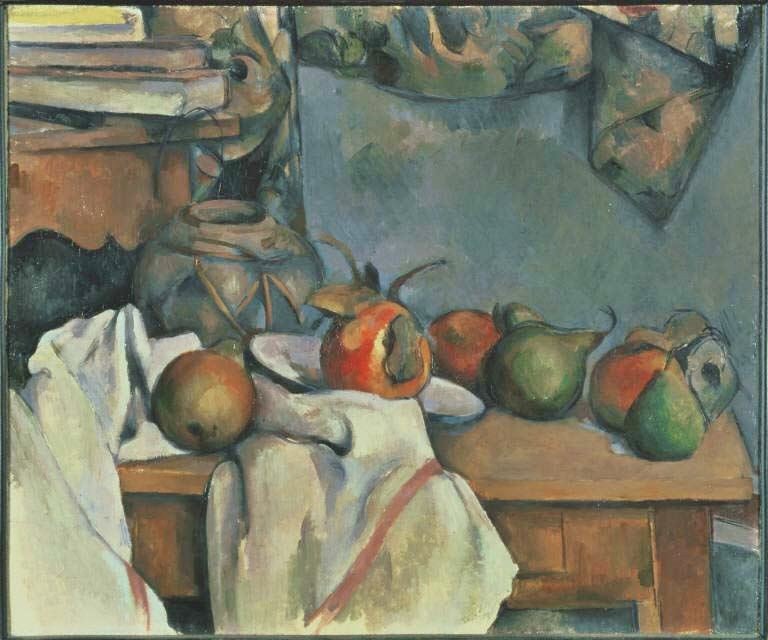 Ginger Pot With Pomegranate And Pears by Paul Cézanne