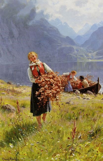 Summer Day On The Fjord by Hans Dahl