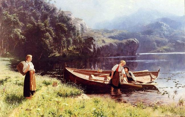 By The Water’S Edge by Hans Dahl