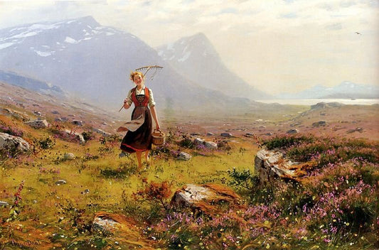 Returning From The Fields by Hans Dahl