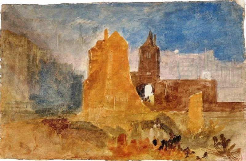 Honfleur, The Lieutenancy From Across The Vieux Bassin by Joseph Turner