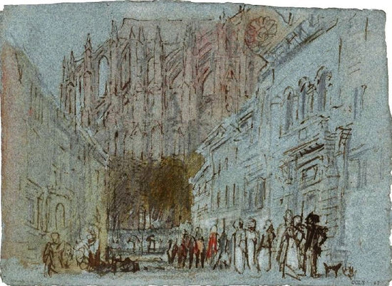 Evreux, The Cathedral Of Notre-Dame From The North by Joseph Turner