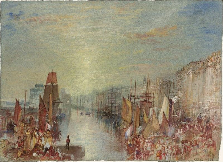 Le Havre, Sunset In The Port by Joseph Turner