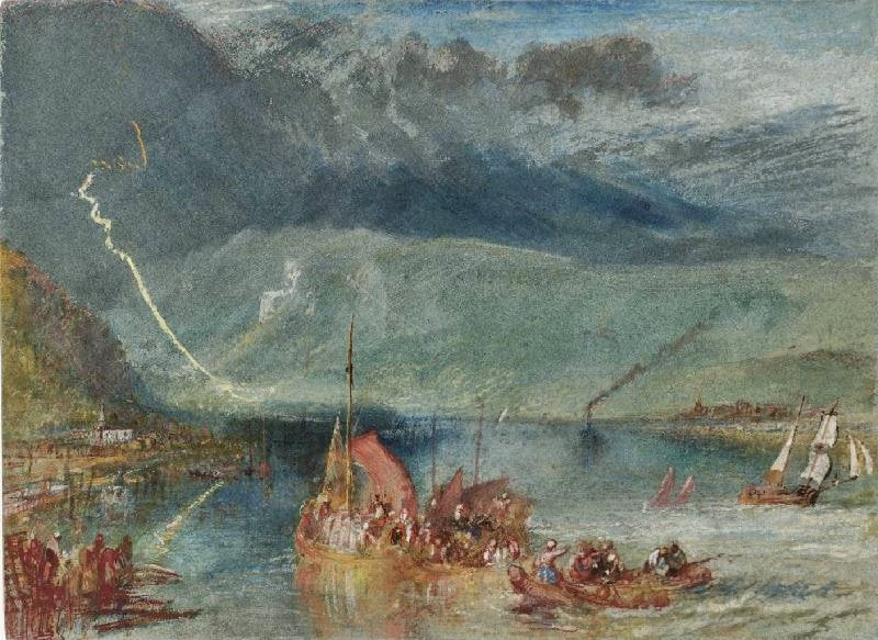La Chaire De Gargantua, Near Duclair by Joseph Turner
