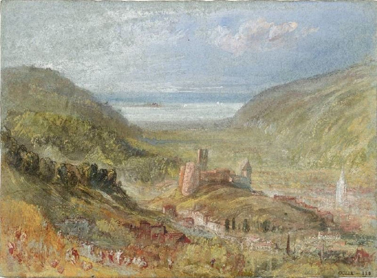 Lillebonne, Looking Towards The Seine by Joseph Turner