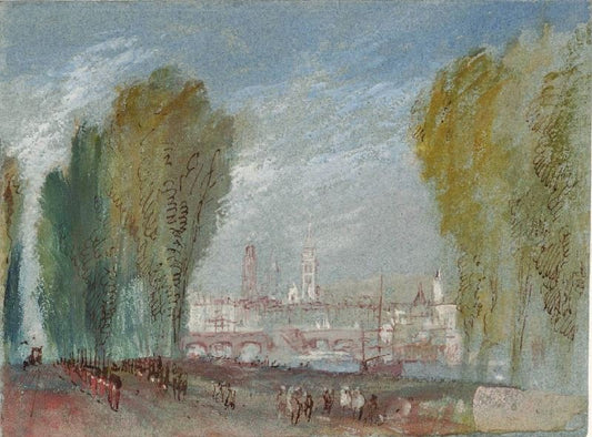 Rouen From The Grand Cours In The Faubourg St-Sever by Joseph Turner