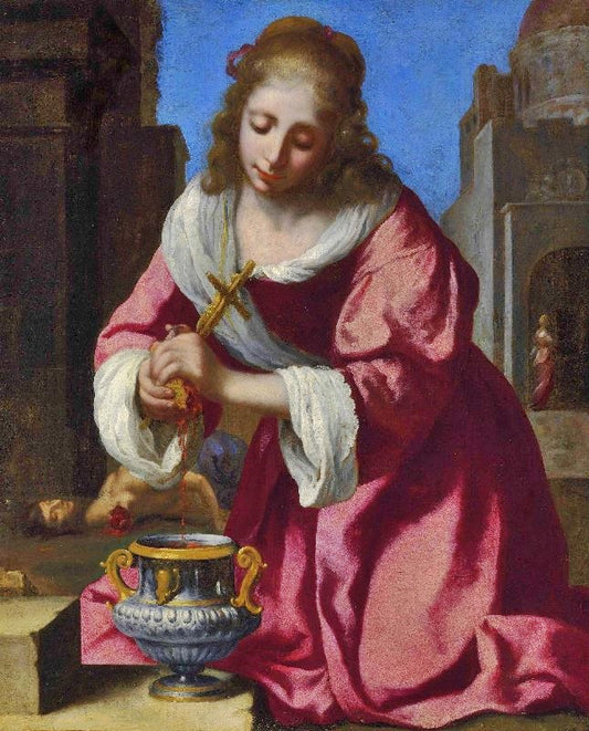 Saint Praxidis by Johannes Vermeer