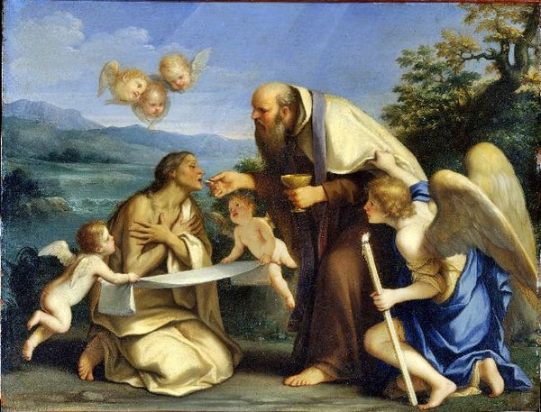 The Last Communion Of Saint Mary Of Egypt by Marcantonio Franceschini