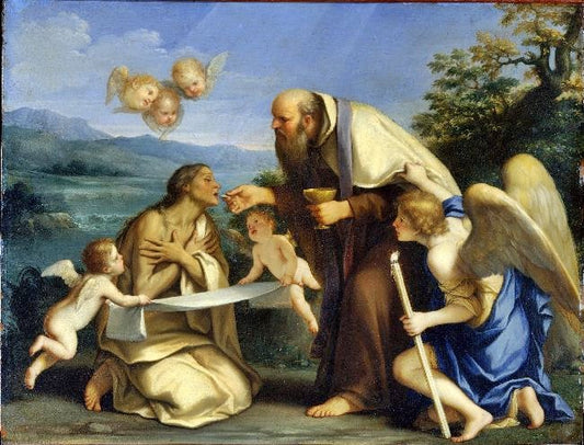 The Last Communion Of Saint Mary Of Egypt by Marcantonio Franceschini