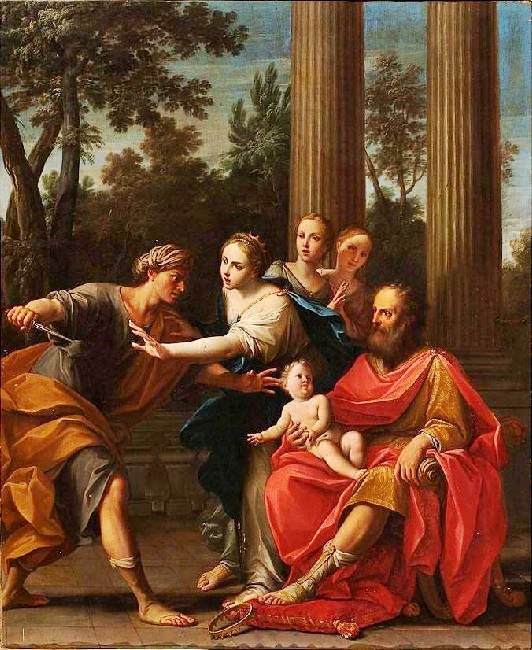 THE INFANT MOSES TRAMPLING PHARAOH’S CROWN