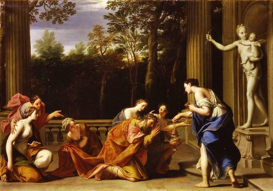 Solomon Adoring The Idols by Marcantonio Franceschini