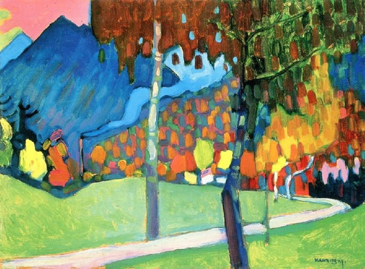 Autumn Study In Oberau by Wassily Kandinsk