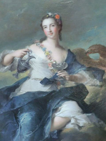 Portrait Of Louise Henrietta De Bourbon Conte, Duchess Of Orléans by Jean-Marc Nattier