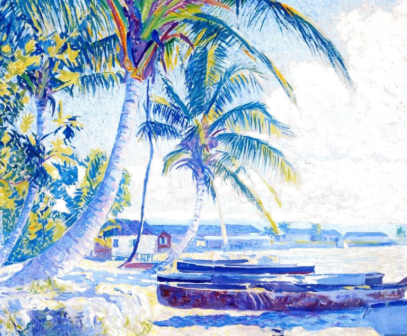 Montego Bay, Along The Beach by Edwin Ambrose Webster