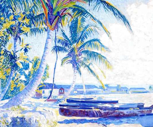 Montego Bay, Along The Beach by Edwin Ambrose Webster