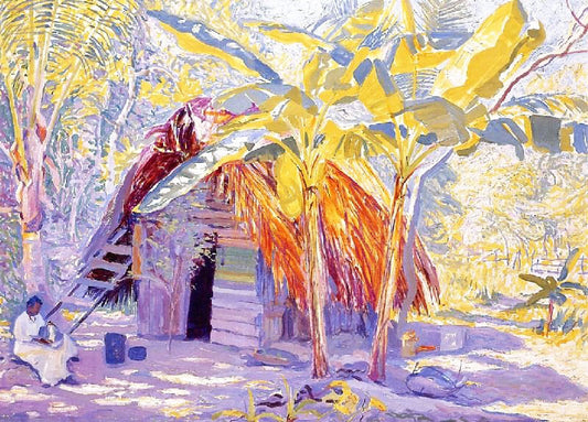 Native Hut, Jamaica by Edwin Ambrose Webster