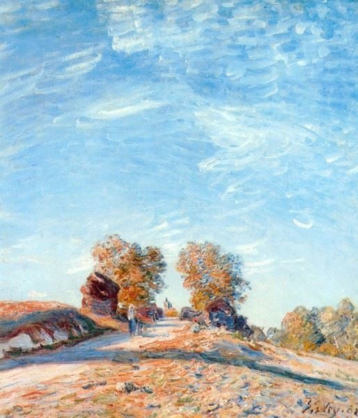 Hill Path In Sunlight by Alfred Sisle