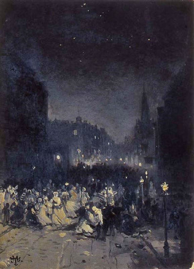 Street Scene by Thomas Moran