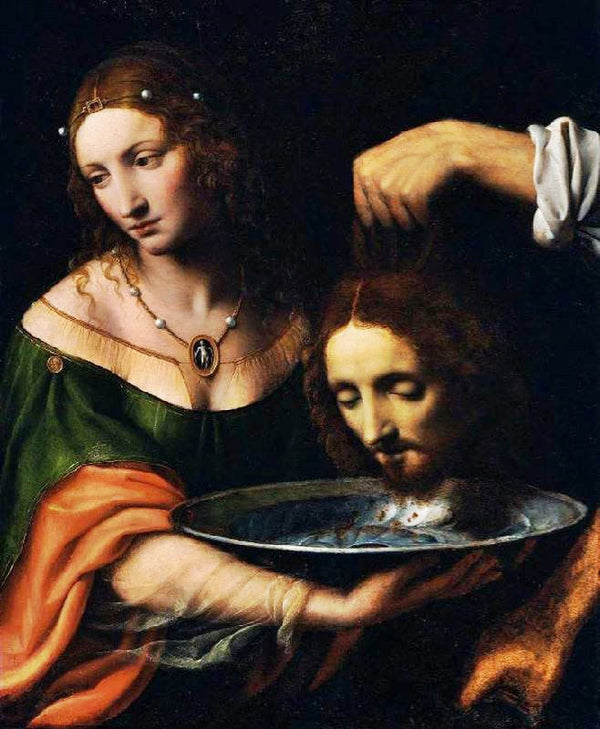 Salome With The Head Of John The Baptist by Bernardino Luini