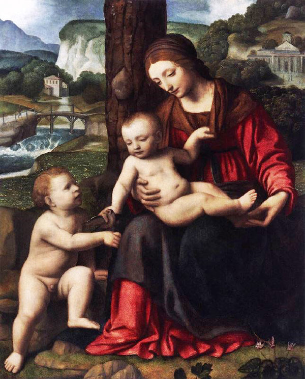 Madonna And Child With Saint John by Bernardino Luini