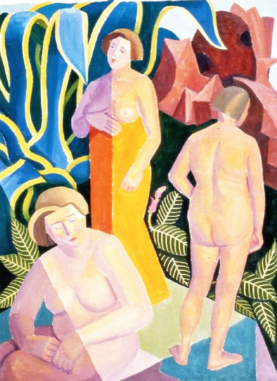 Three Nudes by Edwin Ambrose Webster