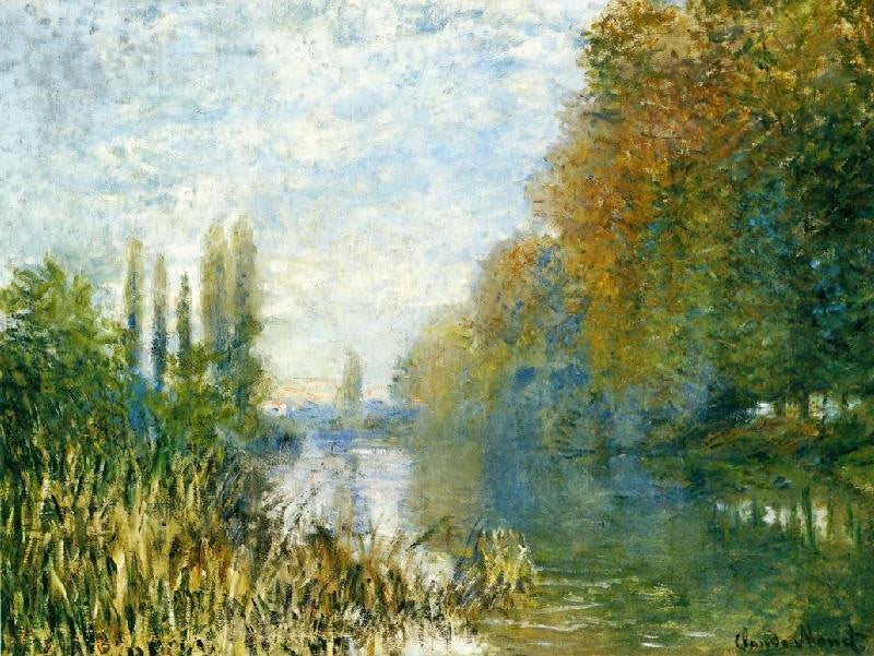THE BANKS OF THE SEINE IN AUTUMN