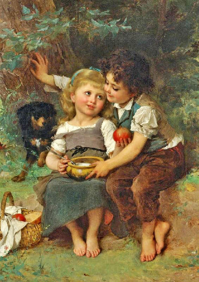 The Bowl Of Milk by Emile Munier