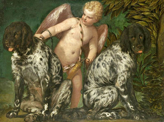 Cupid With Two Dogs by Paolo Veronese