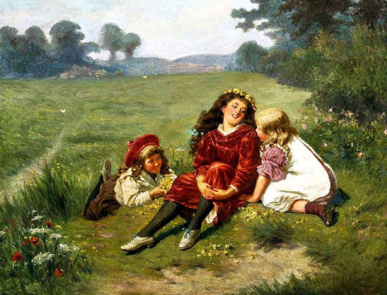 Buttercups And Daisies by Edwin Thomas Roberts
