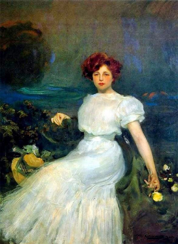 Mujer Sentada by Ramon Casas y Carbó