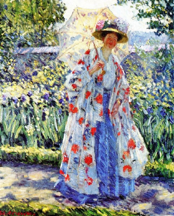 Promenade In The Garden by Frederick Carl Frieseke