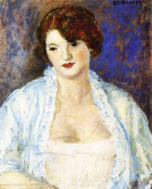 Blue Negligee by Frederick Carl Frieseke