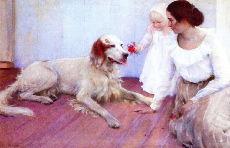 On The Porch by Charles Courtney Curran