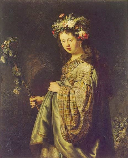 Saskia Dressed As Flora by Rembrandt van Rijn