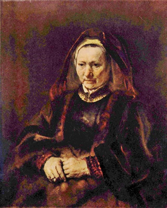 Portrait Of An Elderly Woman by Rembrandt van Rijn