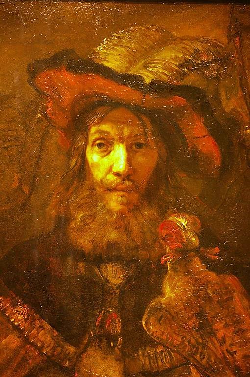Man With A Falcon On His Wrist by Rembrandt van Rijn