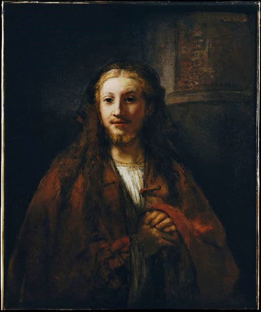Christ With A Pilgrim’S Staff (Follower) by Rembrandt van Rijn