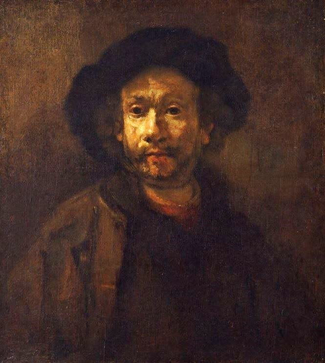 Self Portrait (Workshop) by Rembrandt van Rijn