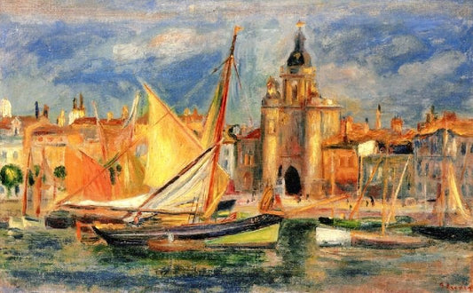 The Port Of La Rochelle by Pierre Auguste Renoir