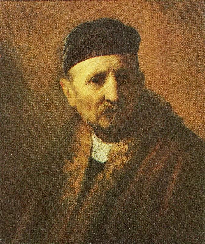 Bust Of An Old Man With A Beret by Rembrandt van Rijn