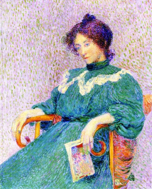 Portrait Of Madame Petitjean by Hippolyte Petitjean